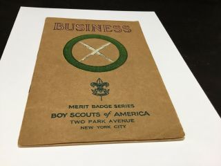 Business Tan Merit Badge Book 5/1942 Printing