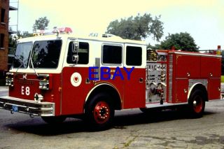 Worcester,  Ma Fire Dept Slide: E - 8 1989 Maxim