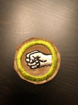 Boy Scout Physical Development Type D Merit Badge Fine Twill