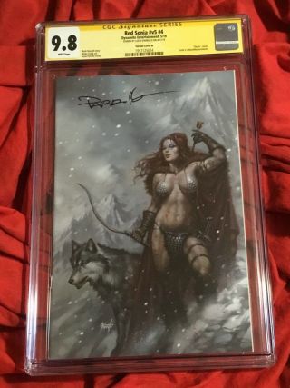 Cgc Ss 9.  8 Red Sonja 4 Ltd To 400 Virgin Copies Signed By Lucio Parrillo