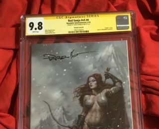 CGC SS 9.  8 RED SONJA 4 LTD TO 400 VIRGIN COPIES SIGNED BY LUCIO PARRILLO 2