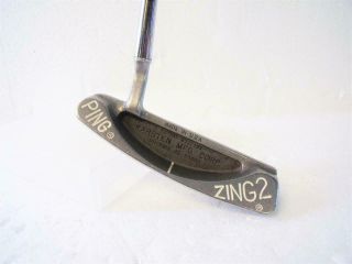 Vintage Ping Zing 2 Putter 35.  5 " Rh Golf Club W/ Ping Flat - Front Grip