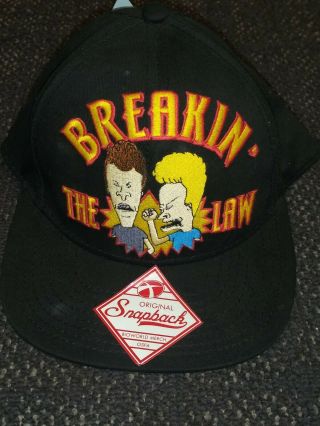 Vtg.  Beavis & Butthead Breakin The Law " Hat Cap
