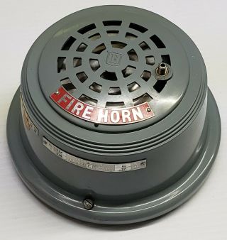 Vintage Edwards Co.  Adaptahorn Fire Horn Siren,  384,  7 " Round,  Adjustable Volume