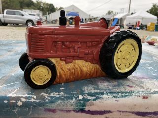 Red Tractor Cookie Jar,  Resembles Farmall