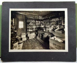 Early 1900’s General Store Photograph – Canned Goods,  Grocer,  Produce,  Scale