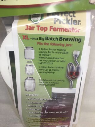 (AP) Perfect Pickler Jar Top Fermenting Kit; US 3