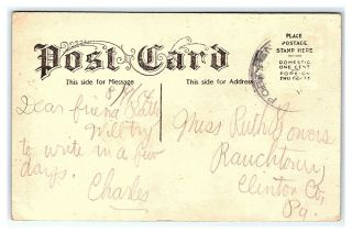 Vintage Postcard Hotel Augustine Beach Delaware 1914 D2 2
