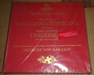 Karajan Mascagni Cavalleria Rusticana Leoncavallo I Pagliacci - Dgg 3lp