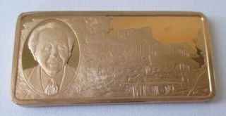 Frank Lloyd Wright 1869 - 1959 Great American Vintage Bronze Art Bar Ingot 70/100