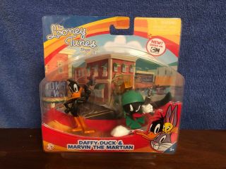 2012 The Looney Tunes Show Action Figure Set Daffy Duck & Marvin The Martian