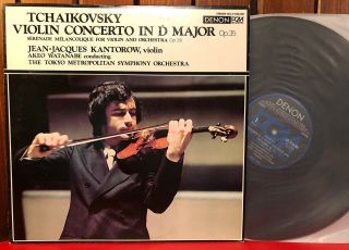 Wwvr Tchaikovsky Jean - Jacques Kantorow Violin Concerto Denon Ox - 7103 - Nd Japan M -