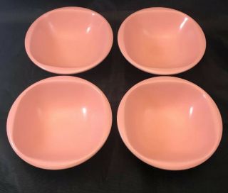 Boontonware Vintage Rose Pink Bowls Melmac Melamine Usa Set Of 4