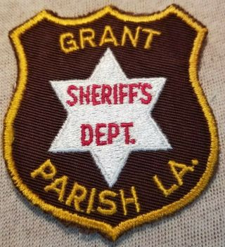 La Grant Parish Louisiana Sheriff Patch (3.  5in)