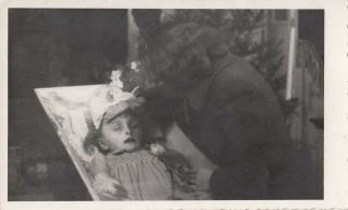 Dead Child In Coffin,  Funeral,  Post Mortem Real Photo Postcard 1930s