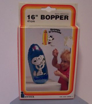 Snoopy Inflatable Bopper Bag Toy Peanuts Punching Bag Vintage