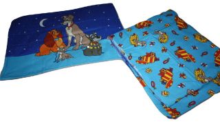Vintage Disney Cti Lady & The Tramp Dogs Duvet Cover,  Pillowcase Large 61 X 75 "
