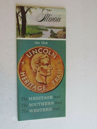 Sbb87 Illinois On The Lincoln Heritage Trail Southern Western Travel Brochure