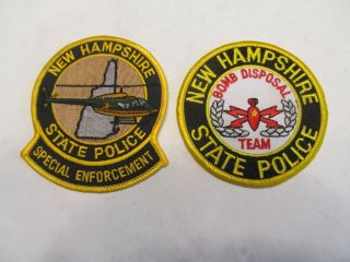 Hampshire State Police Aviation Unit Patch & Bomb Squad