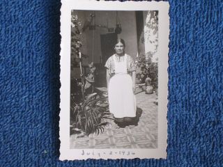 Guatemala City/tana - Mayan Room Maid At Mayan Inn/july 2,  1936 Snapshot Photo