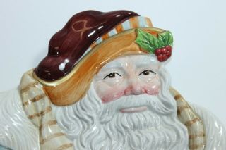 Fitz and Floyd Classics Hand Crafted Victorian Santa Claus Plate Dish Wall Decor 2