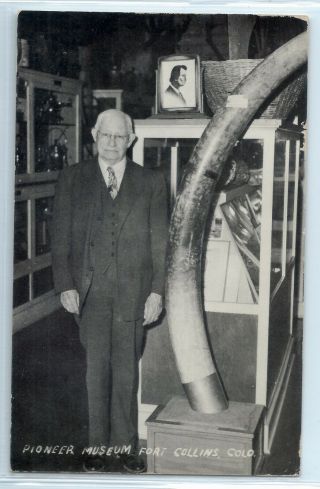 Clyde Brown,  Pioneer Museum,  Fort Collins,  Colorado; Photo Postcard Rppc