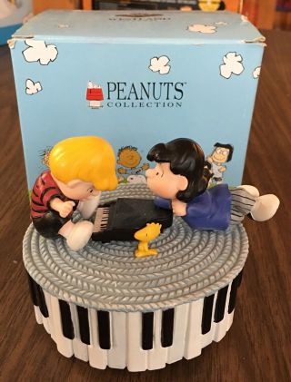 Westland Giftware Peanuts Lucy & Schroeder Music Box Fur Elise 8210