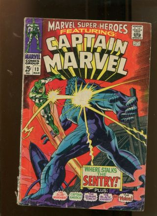 Marvel Heroes 13 (vg) First Carol Danvers 1968