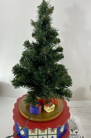 Avon Christmas Musical Advent Tree - Vintage - Xmas Music Box - Table Top