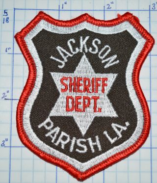 Louisiana,  Jackson Parish Sheriff Dept 3.  75 " Patch