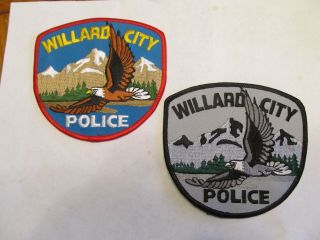 Utah Willard City Police Patch Set