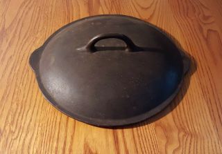 Vintage 8 Cast Iron Skillet Pot Cover Lid With Tabs