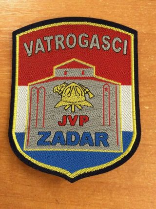 Croatia Patch Fire Firefighter Jvp Zadar -
