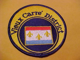 Orleans La.  Vieux Carre District Police Patch Shoulder Size 3.  5 In.