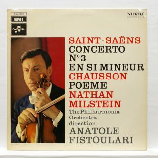 Cca1029 Nathan Milstein - Saint - Saens Violin Concerto Columbia Stereo Lp Ex