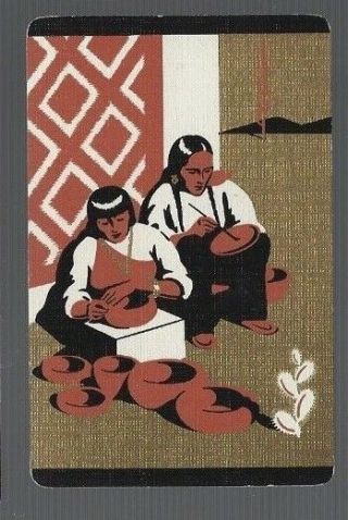Playing Swap Cards 1 Vint Mexican Pottery Painters Deco Deluxe 853