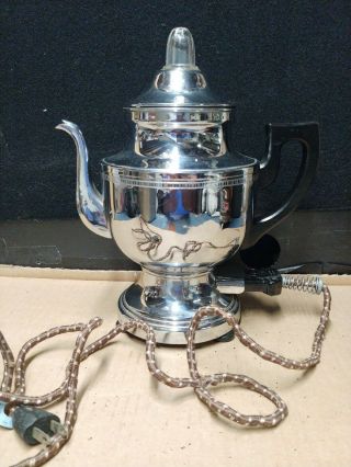 Vintage Farberware 6 Cup Electric Percolator Coffee Pot Model 200