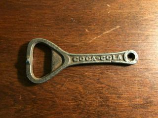 OLD COCA - COLA BOTTLE OPENER CAST IRON HAND HELD 3 1/2 