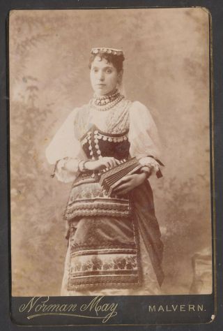 Cab1709 Victorian Cabinet Photo: Gypsy Lady,  May,  Malvern