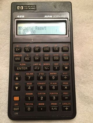 Hewlett Packard HP 42S Vintage Scientific Calculator With Case Please Read 3