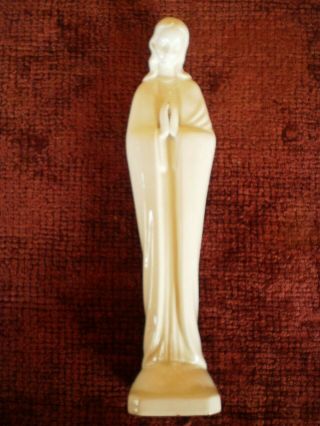M.  I.  Hummel Goebel Praying Virgin Mary Madonna Figurine White Western Germany