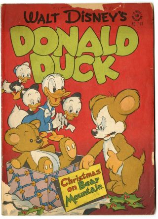 Donald Duck Four Color 178 G 2.  0 Carl Barks Art Disney Dell 1947 No Resv