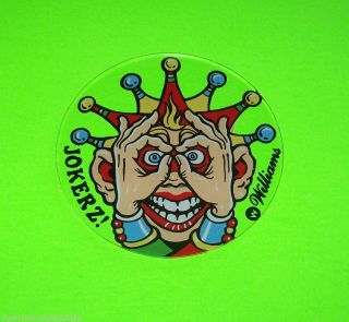 Jokerz Pinball Machine Promo Plastic With Jester Clown Drink Coaster 6