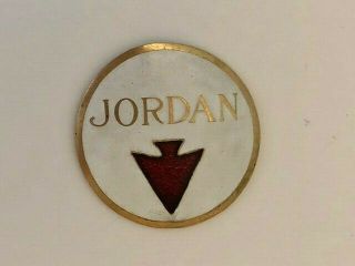 Vintage Emblem Jordan Motors Car Badge Radiator Enamel Automobile Tag