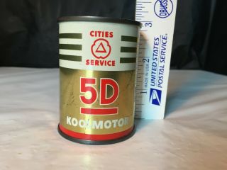 Vintage Cities Service Mini Motor Oil Can Bank Gas Station Promo Premium