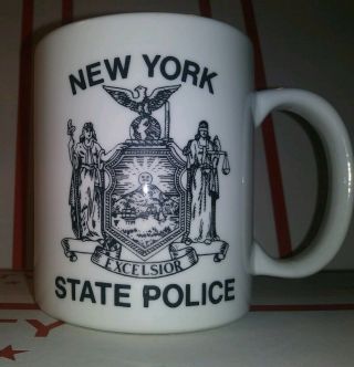York State Police Coffee Mug 3.  5 Inch Tall - Cup Police Owned Ny Nyc