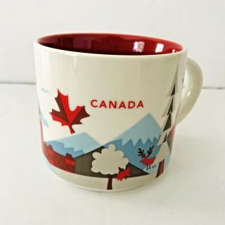 Starbucks You Are Here Canada 14 Ounce 2013 Coffee Mug Tea Cup