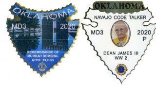 Lions Club Pins - Oklahoma 2020 Regular & Prestige
