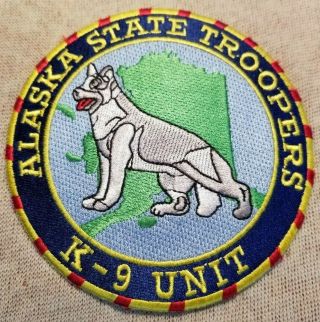 Ak Alaska State Troopers K - 9 Unit Patch