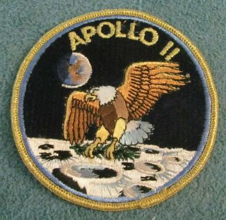 Nasa Apollo 11 Patch - From Estate Of Nasa Employee